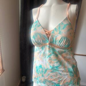 Salt Life Aqua Sea Tropical Tanki, size L